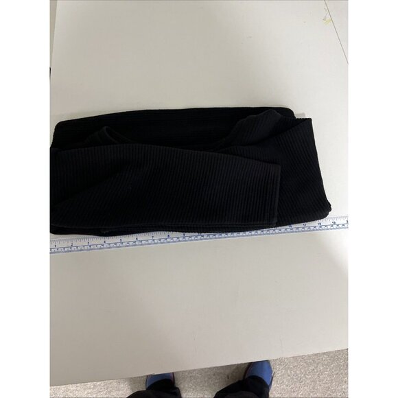 Aritzia Talula Black Ribbed Cropped Long-Sleeved Top Womens Size M - Picture 7 of 8